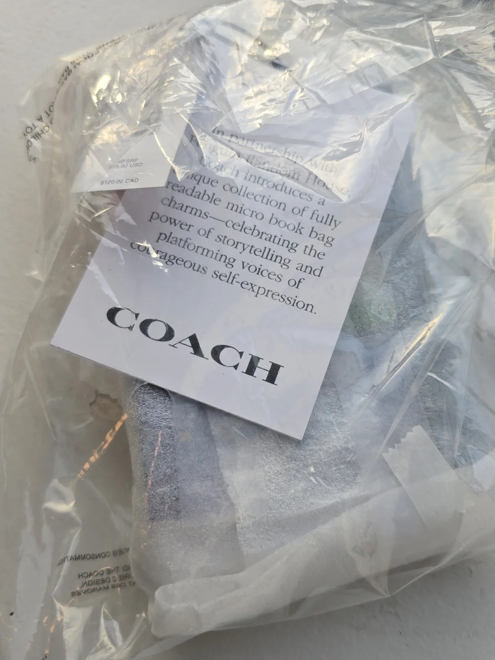 Coach 'Friday I'm In Love' Book Bag Charm - Rainbow NWT